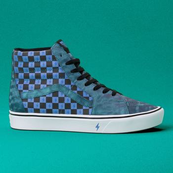 Damske Kotnikove Tenisky Vans x HARRY POTTER™ Iridescent Comfycush Sk8-Hi Biele VA86TNCRI